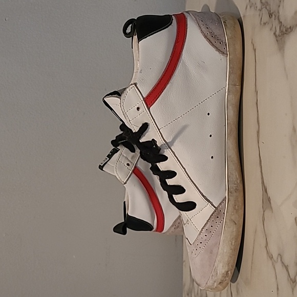 Golden Goose Mid Star Ice Nabuk Black Star Leather Suede Grunge Sneakers Mens 11 - Picture 8 of 16